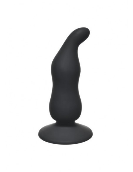 Korek analny Waved Anal Plug Black - Korki analne silikonowe - 1