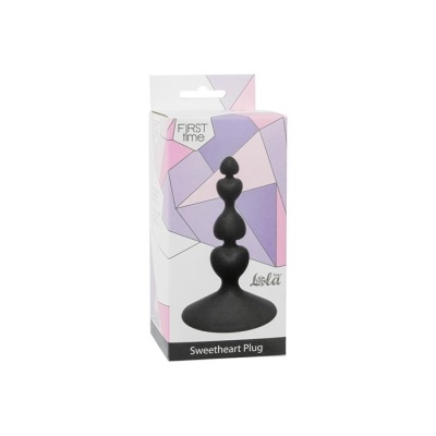 Korek analny Sweetheart Plug Black - medyczny silikon, długość 10 cm, średnica 2,3 cm - 1 2