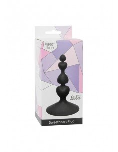 Korek analny Sweetheart Plug Black - Kulki analne, koraliki analne - 1 2