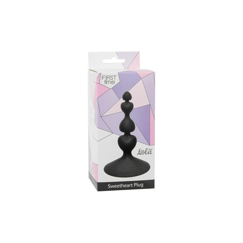 Korek analny Sweetheart Plug Black - medyczny silikon, długość 10 cm, średnica 2,3 cm - 2