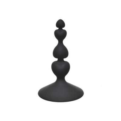 Korek analny Sweetheart Plug Black - medyczny silikon, długość 10 cm, średnica 2,3 cm - 1