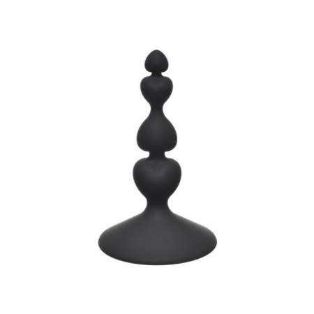 Korek analny Sweetheart Plug Black - medyczny silikon, długość 10 cm, średnica 2,3 cm - 1