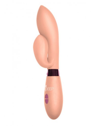 Ekskluzywny Wibrator Indeep Gina Beige - Wibratory Króliczki - 4