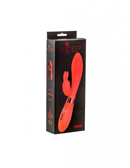 Ekskluzywny Wibrator Indeep Yonce Red - Wibratory Króliczki - 2