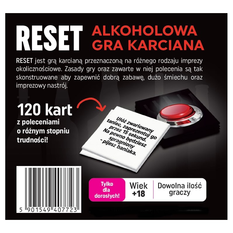 Alkoholowa gra karciana RESET na wieczór panieński - 3