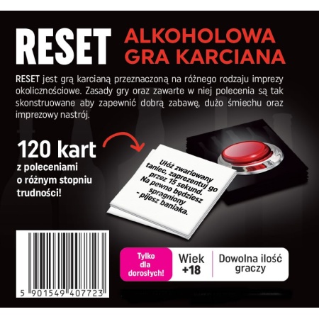Alkoholowa gra karciana RESET na wieczór panieński - 3