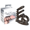 Pierścień na penisa BK Cock Ring 3 z prętem nubbingowym 7 cm, 6 pierścieni, średnica 4,1–2,2 cm - 5