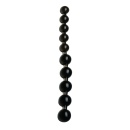 Kulki analne Anal Pearls Black – 10 stopniowanych kulek 2–2,5 cm, elastyczne PVC, długość 27,5 cm - 1