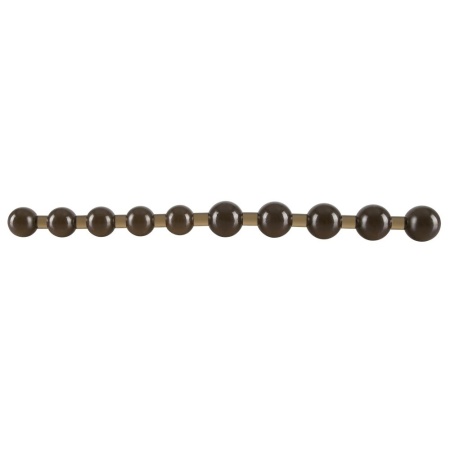 Kulki analne Anal Pearls Black – 10 stopniowanych kulek 2–2,5 cm, elastyczne PVC, długość 27,5 cm - 3