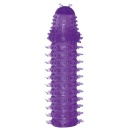 Nasadka na penisa Super Stretch Lila — elastyczny elastomer TPE, długość 14,5 cm, średnica 2 cm - 2