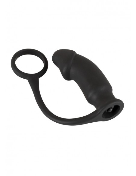 Korek analny wibrujący + pierścien na penisa Bv Ring + Plug - Pierścienie erekcyjne wibrujące - 3