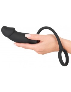 Korek analny wibrujący + pierścien na penisa Bv Ring + Plug - Pierścienie erekcyjne wibrujące - 1