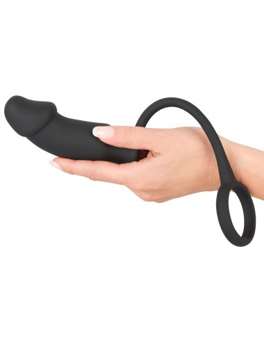 Korek analny wibrujący + pierścien na penisa Bv Ring + Plug - Pierścienie erekcyjne wibrujące - 1