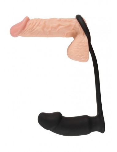 Korek analny wibrujący + pierścien na penisa Bv Ring + Plug - Pierścienie erekcyjne wibrujące - 7