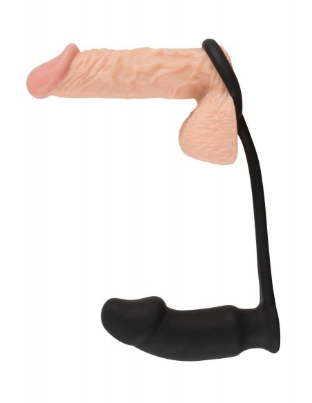 Korek analny wibrujący + pierścien na penisa Bv Ring + Plug - Pierścienie erekcyjne wibrujące - 7