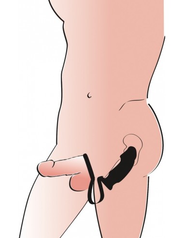 Korek analny wibrujący + pierścien na penisa Bv Ring + Plug - Pierścienie erekcyjne wibrujące - 9