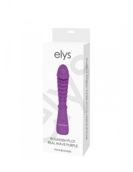 Ekskluzywny wibrator Design Elys - Roundish Plot Real Wave Purple - WIBRATORY EKSKLUZYWNE - 2