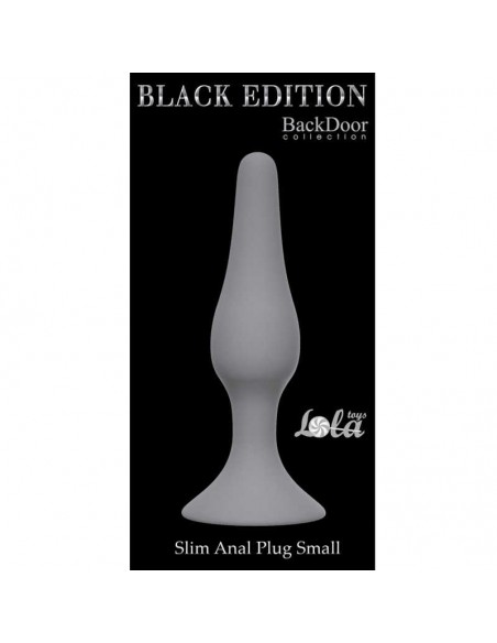 Korek analny Slim Small Grey - Korki analne silikonowe - 2