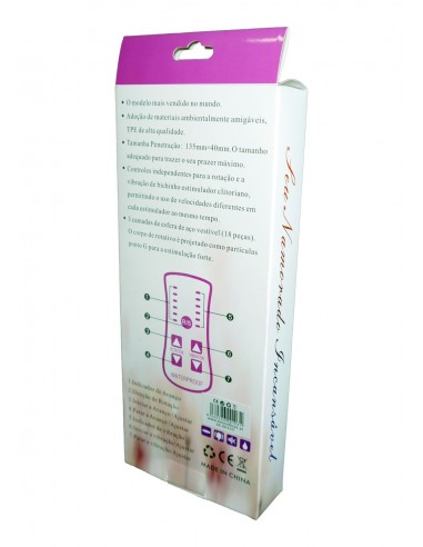 Fioletowy Wibrator Króliczek 36 Funkcji Wibracji, Rotacji, Góra/Dół - Wibratory Króliczki - 4