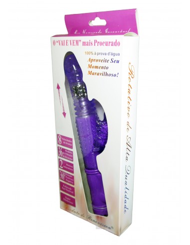 Fioletowy Wibrator Króliczek 36 Funkcji Wibracji, Rotacji, Góra/Dół - Wibratory Króliczki - 5