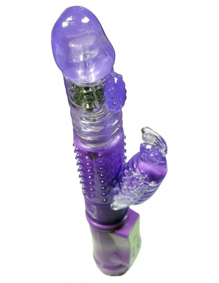 Fioletowy Wibrator Króliczek 36 Funkcji Wibracji, Rotacji, Góra/Dół - Wibratory Króliczki - 7