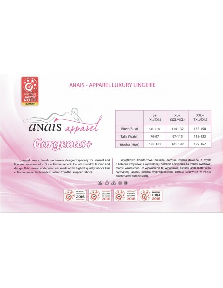 Bielizna erotyczna Shane White Set  L+ (Komplet Biały) - Plus Size - 3