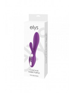 Ekskluzywny Wibrator Rabbit Elys - Concave Rabbit Purple - Wibratory Króliczki - 1 2