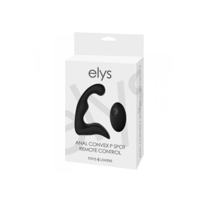 Masażer prostaty ELYS Anal Convex P-Spot z pilotem – 12 cm, silikon medyczny - 1