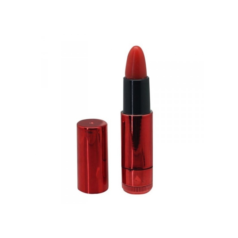 Wibrator Lipstick Vibe czerwony metalik 8,5 cm - 1