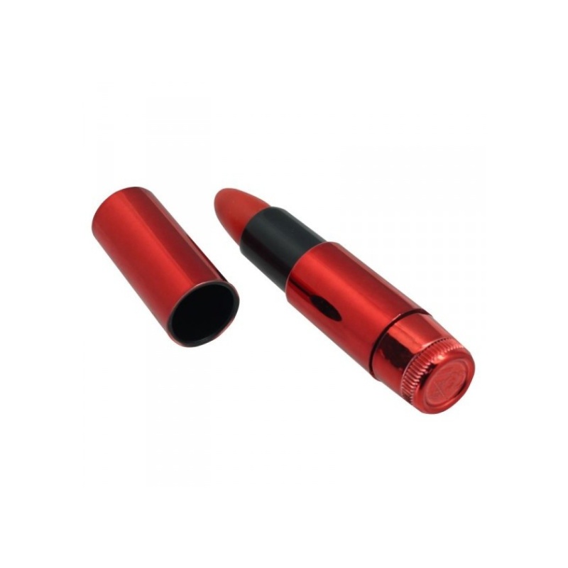 Wibrator Lipstick Vibe czerwony metalik 8,5 cm - 3