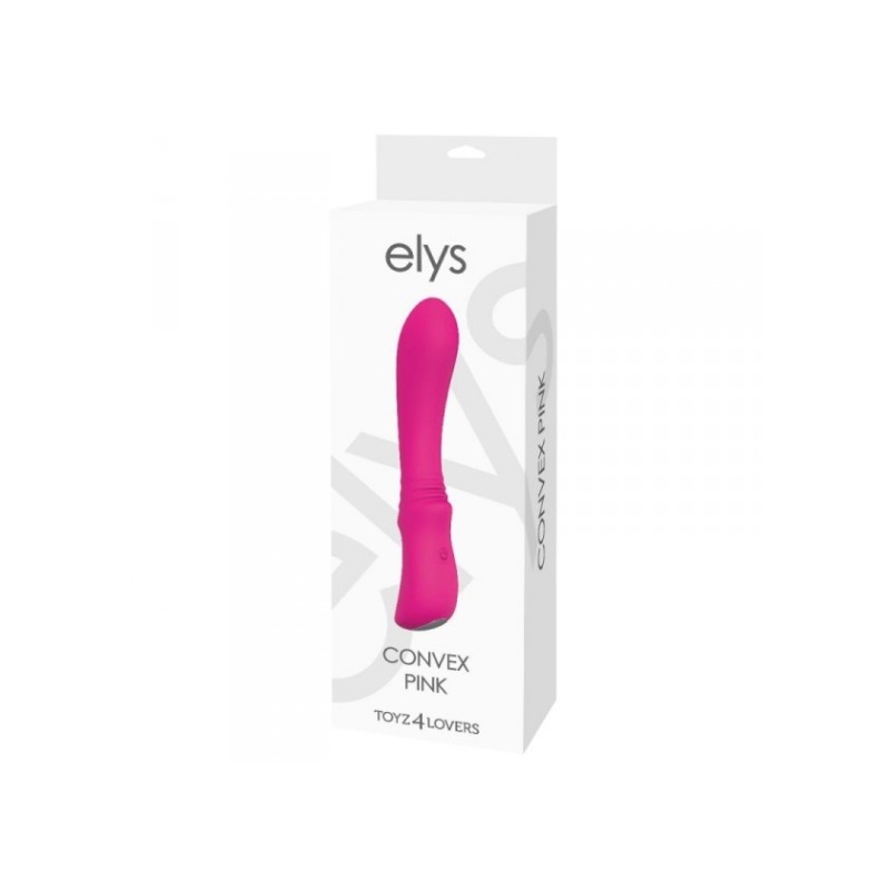 Wibrator Elys Convex – 18,3 cm, silikon medyczny, różowy - 2