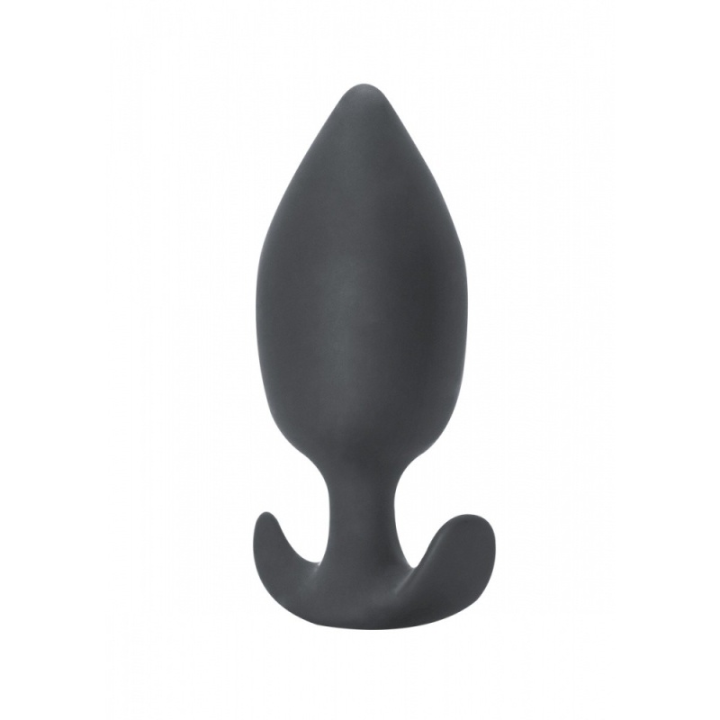 Plug analny Spice it Up Insatiable Dark Grey z przesuniętym środkiem ciężkości i ruchomą kulką, 10,5 cm - 1