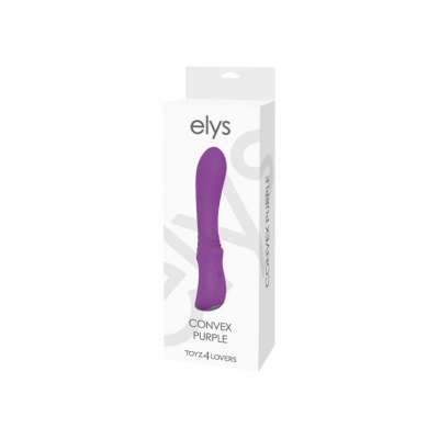 Wibrator Silikonowy Elys Convex 18,5 cm Fioletowy - 1 2