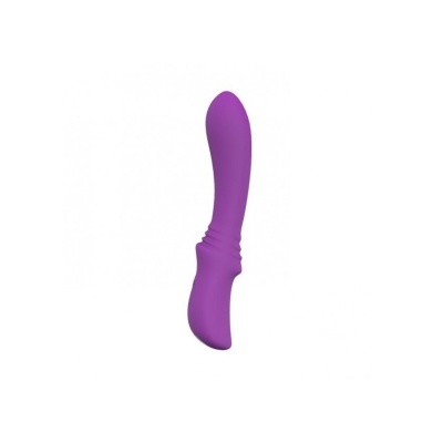 Wibrator Silikonowy Elys Convex 18,5 cm Fioletowy - 1