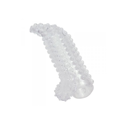 Nakładka na penisa Girth Support and Extension G-Spot Sleeve 12 cm przezroczysta - 1 2