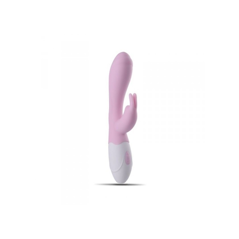Wibrator Króliczek Easy Rabbit G-Spot 20 cm Silikon Różowy - 2