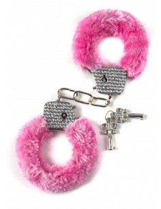 Kajdanki erotyczne Wristcuffs With Crisatls Bondage Pink - Kajdanki erotyczne - 1 2