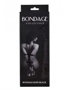 Lina BDSM Rope Bondage Collection Black 9 m - Liny, sznury BDSM - 1