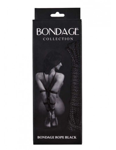 Lina BDSM Rope Bondage Collection Black 9 m - Liny, sznury BDSM - 1