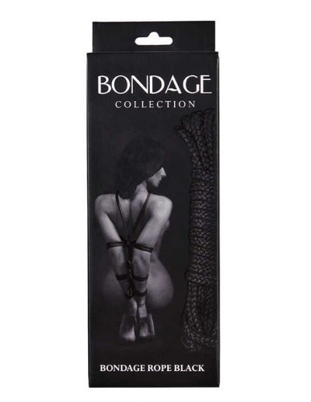 Lina BDSM Rope Bondage Collection Black 9 m - Liny, sznury BDSM - 1