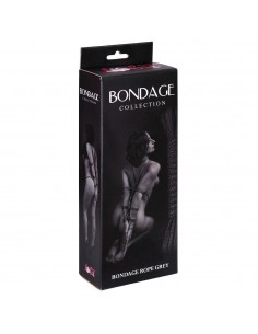 Lina BDSM Rope Bondage Collection Grey 9 m - Liny, sznury BDSM - 1
