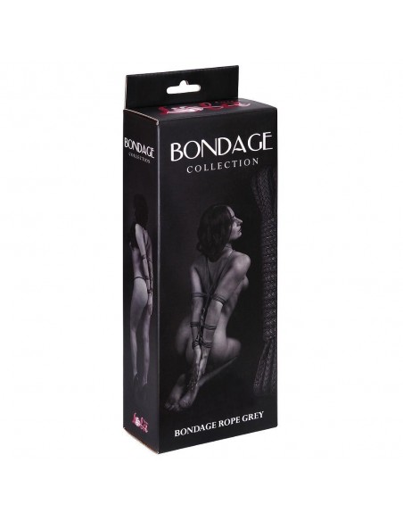 Lina BDSM Rope Bondage Collection Grey 9 m - Liny, sznury BDSM - 1