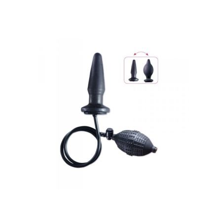 Pompowany Plug Analny Inflatable Butt 12,7 cm x 3,6 cm Czarny - 1