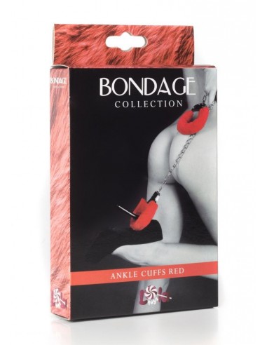 Kajdanki erotyczne Ankle Cuffs Bondage Red - Kajdanki erotyczne - 1