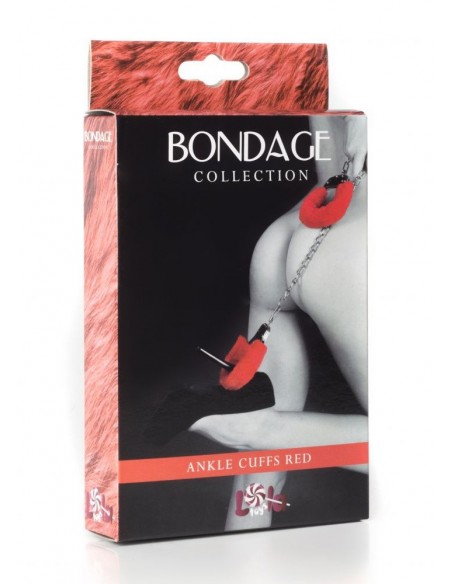 Kajdanki erotyczne Ankle Cuffs Bondage Red - Kajdanki erotyczne - 1