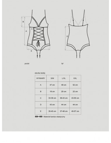 Uwodzicielska bielizna Slevika body  S/M - Body - 5