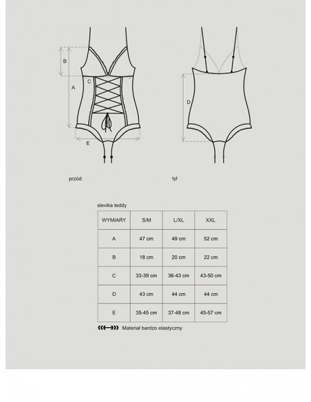 Uwodzicielska bielizna Slevika body  S/M - Body - 5