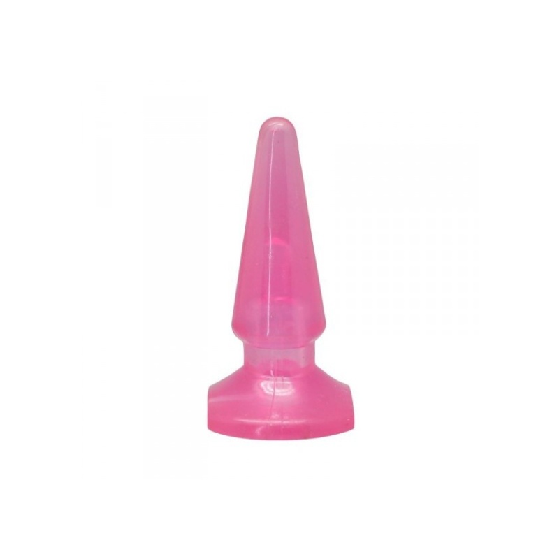Korek analny Jelly Probe Plug 10,2 cm (4 cale) różowy - 3