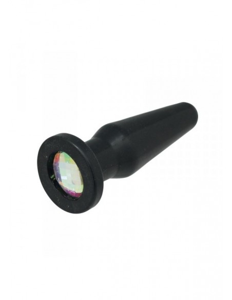 Duży korek analny SOLID TPE PLUG WITH BIG DIAMOND - Duże Korki Analne - 3