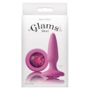 Korek analny Butt Plug GLAMS Mini GEM Różowy - 2